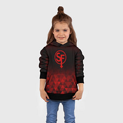 Толстовка-худи детская Sally Face red poly, цвет: 3D-черный — фото 2