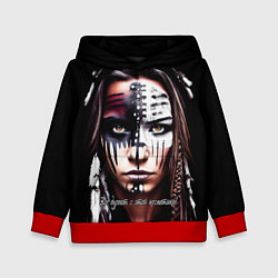 Толстовка-худи детская Все дуреют с этой косметики, цвет: 3D-красный
