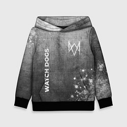 Толстовка-худи детская Watch Dogs - grey gradient вертикально, цвет: 3D-черный