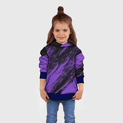 Толстовка-худи детская The color is purple and black, цвет: 3D-синий — фото 2