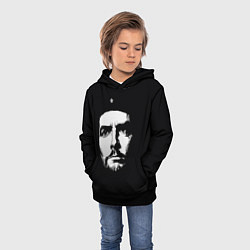 Толстовка-худи детская Че Гевара тёмный фон, цвет: 3D-черный — фото 2