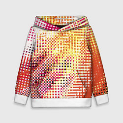 Детская толстовка Абстракция жёлтый с оранжевым