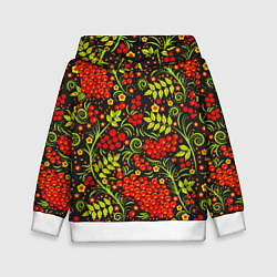 Детская толстовка Красная рябина хохлома