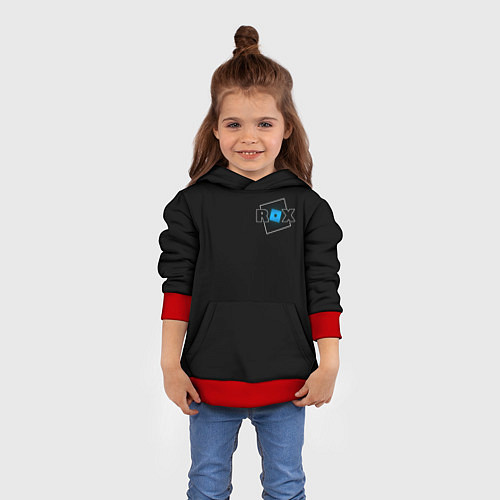 Детская толстовка ROX - Roblox / 3D-Красный – фото 4