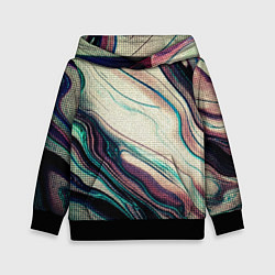 Детская толстовка Абстракция тёмные краски с текстурой