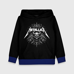 Толстовка-худи детская The horned skull - Metallica, цвет: 3D-синий