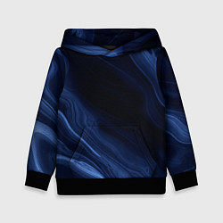 Детская толстовка Тёмный синий абстракция дымчатый