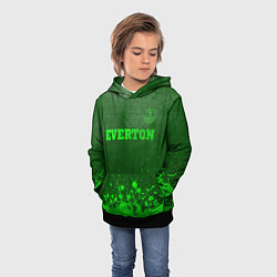Толстовка-худи детская Everton - green gradient посередине, цвет: 3D-черный — фото 2