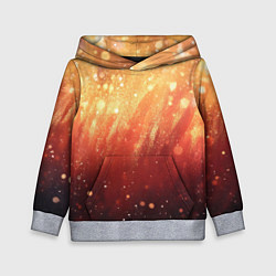 Детская толстовка Желто-красная текстура блестящая