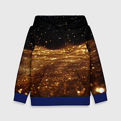 Детская толстовка Золотистые крупицы на черном