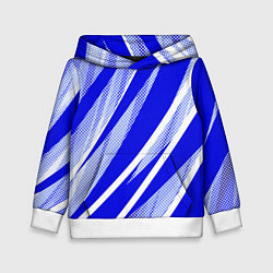 Детская толстовка Абстрактный синий полосатый