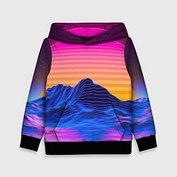 Детская толстовка Неоновый закат