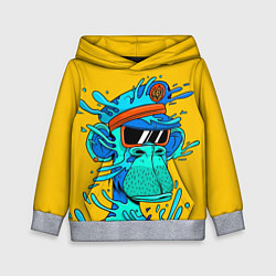 Толстовка-худи детская NFT water ape, цвет: 3D-меланж
