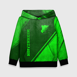 Толстовка-худи детская Hoffenheim - green gradient вертикально, цвет: 3D-черный