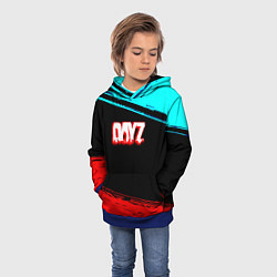 Толстовка-худи детская Dayz neon color, цвет: 3D-синий — фото 2