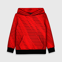 Детская толстовка Красный полосатый