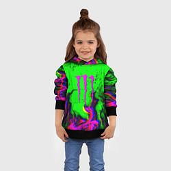 Толстовка-худи детская Monster Energy flame, цвет: 3D-черный — фото 2