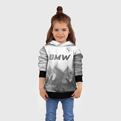 Толстовка-худи детская BMW - white gradient посередине, цвет: 3D-черный — фото 2