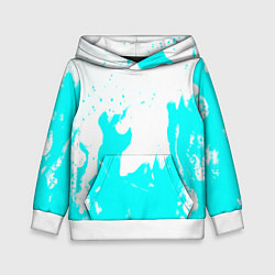 Детская толстовка Голубой огонь текстура