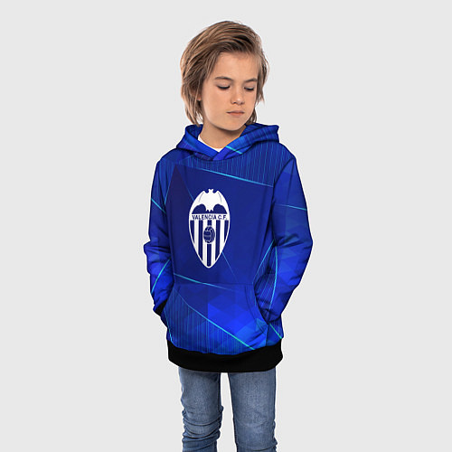 Детская толстовка Valencia blue poly / 3D-Черный – фото 3