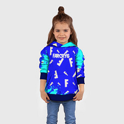 Толстовка-худи детская Farcry 6 pattern, цвет: 3D-синий — фото 2