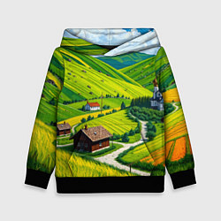 Детская толстовка Русская душа и поле