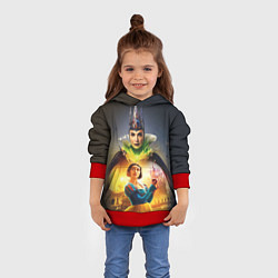 Толстовка-худи детская Белоснежка и Мачеха, цвет: 3D-красный — фото 2