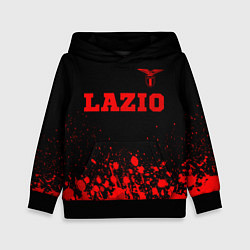 Толстовка-худи детская Lazio - red gradient посередине, цвет: 3D-черный