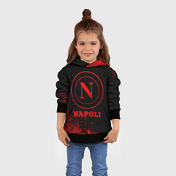 Толстовка-худи детская Napoli - red gradient, цвет: 3D-черный — фото 2