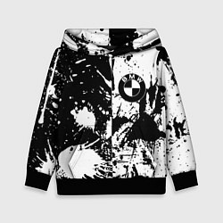 Детская толстовка BMW черно белые краски