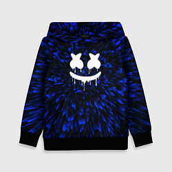 Толстовка-худи детская Marshmello blue energy, цвет: 3D-черный