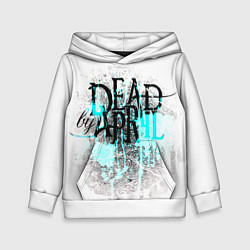 Толстовка-худи детская Dead by april краски, цвет: 3D-белый