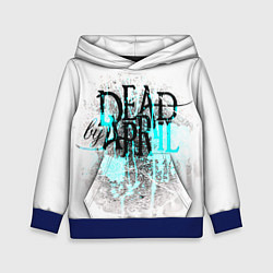 Толстовка-худи детская Dead by april краски, цвет: 3D-синий