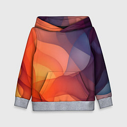 Толстовка-худи детская Летящая вуаль, цвет: 3D-меланж