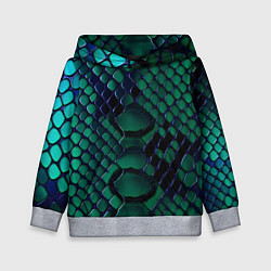 Детская толстовка Бирюзовая змеиная кожа