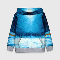 Толстовка-худи детская Хоккейная площадка, цвет: 3D-меланж