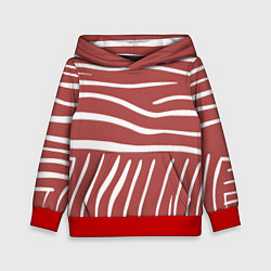 Детская толстовка Полоски красной зебры