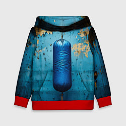 Толстовка-худи детская Синяя боксерская груша, цвет: 3D-красный