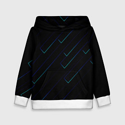 Детская толстовка Color blue black