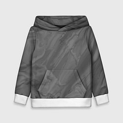 Толстовка-худи детская Серая текстура каменная мрамор, цвет: 3D-белый