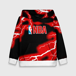 Толстовка-худи детская NBA шторм, цвет: 3D-белый