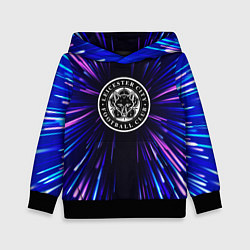 Толстовка-худи детская Leicester City neon energy, цвет: 3D-черный