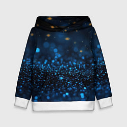 Детская толстовка Боке блестяшки на черном