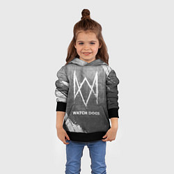 Толстовка-худи детская Watch Dogs - grey gradient, цвет: 3D-черный — фото 2