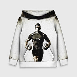 Детская толстовка Регбист с двумя мячами