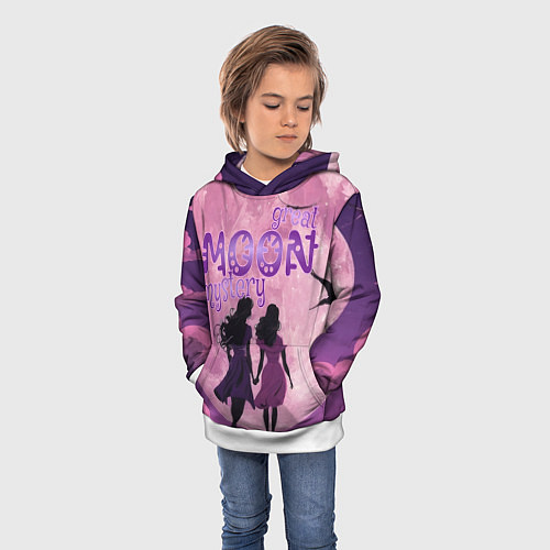 Детская толстовка Great moon mystery / 3D-Белый – фото 3