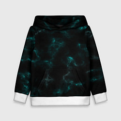 Детская толстовка Color black turquoise