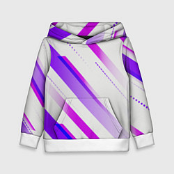 Детская толстовка Color white pink