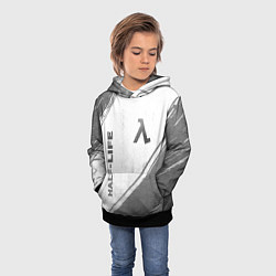Толстовка-худи детская Half-Life - white gradient вертикально, цвет: 3D-черный — фото 2