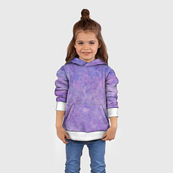 Толстовка-худи детская Фиолетовый свет фонаря, цвет: 3D-белый — фото 2
